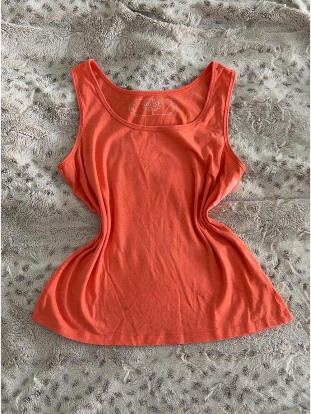 coral orange tank top